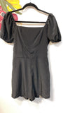 Lily Rose Black Romper, S