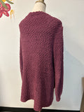 Zenana Purple Cardigan, XL