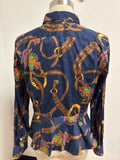 Lauren Ralph Lauren Blue Equestrian Top, 12