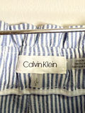 Calvin Klein Blue Seersucker 24" Inseam Pants, S