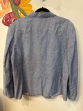 Talbots Blue Gingham Blazer Jacket, 20W
