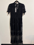 New Eleter Black Romper Dress, M