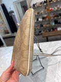 Coach Tan Crossbody Bag, 8"x9"