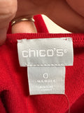 New Chico's Wild Poppy Sweater, S