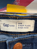 Gap Crop Flare High Rise 25" Inseam Jeans, 28 (6)