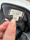 Madewell Black Mid Rise Kickout 26" Inseam Jeans, 30 (10)