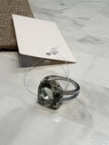 Sterling Silver Peridot Ring, 10