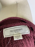 No Comment Cardigan, XL