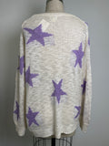 Blue Buttercup Star Print Sweater, S