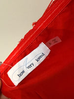 New How Very Loved Red Halter Dress, S