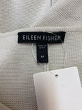 Eileen Fisher Cream Zip Front Jacket, M