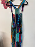 Mexigali Blues Tie Dye 29" Inseam Overalls, L