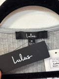 New Lulus Gray Bodysuit, M