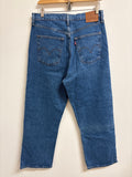 Levi's Button Fly Ribcage Straight 27" Inseam Jeans, 31 (12)