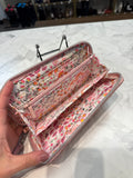 Vera Bradley Pink Quilted Wristlet, 7.5"x4"
