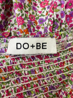 Do + Be Floral One Shoulder Smocked Top, L