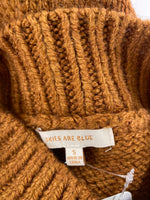 Skies Are Blue Brown Sweater, S