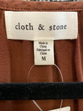 Cloth & Stone Brown Top, M
