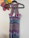 London Times Print Dress, 4 Petite
