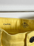 St. John's Bay Yellow Capri 18" Inseam Jeans, 6 Petite