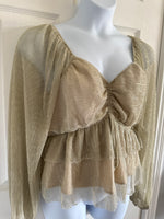 Arula Gold Top, 1X