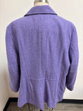 Talbots Purple Wool Blend Blazer Jacket, 18W