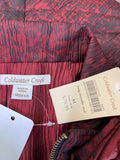 New Coldwater Creek Red Metallic Vest, M