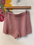 Haven Well Within Pink 100% Cashmere Shorts, XS