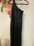 New Fashion Nova Black Sequin Dress, XS