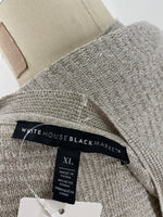 White House Black Market Metallic Cardigan, XL (no belt)