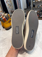 Sperry Gray Leather Loafers, 6