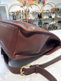 Vintage Coach Style 5266 Brown Beekman Leather Briefcase Messenger Bag, 16"x12"