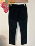 New 3x1 Black Velvet Higher Ground Mini Split Jeans, 24 (00)