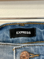 Express 70s Flare Mid Rise 32" Inseam Jeans, 0