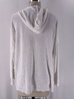 Sioni White Hooded Sweater, L