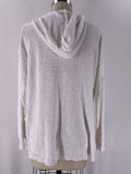 Sioni White Hooded Sweater, L