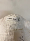 Altar'd State White Strapless Eyelet Dress, S