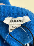 New Garage Blue Spongy Bodycon Cardi Sweater, L