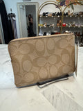 Coach Tan Wristlet, 6"x4"