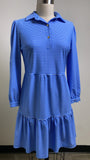 Jude Connally Blue Stripe Dress, XS