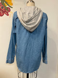 H&M Lightweight Denim Hooded Jacket, 8