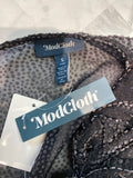 New Modcloth Black Sheer Top, S