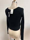 New American Eagle Black Sweater, S