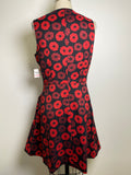 New Maison Jules Red/Black Dress, 10
