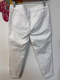 Talbots White Girlfriend 25.5" Inseam Jeans, 6 Petite