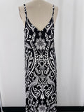 MSK Black/White Dress, M