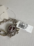 New Brighton Power of Pink Breast Cancer Silver Ribbon Crystal Bracelet, 7"-8.5"