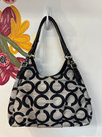Coach Black Style 17020 Shoulder Bag, 14"x9"