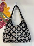 Coach Black Style 17020 Shoulder Bag, 14"x9"