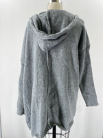 Boutique Gray Hooded Cardigan, M